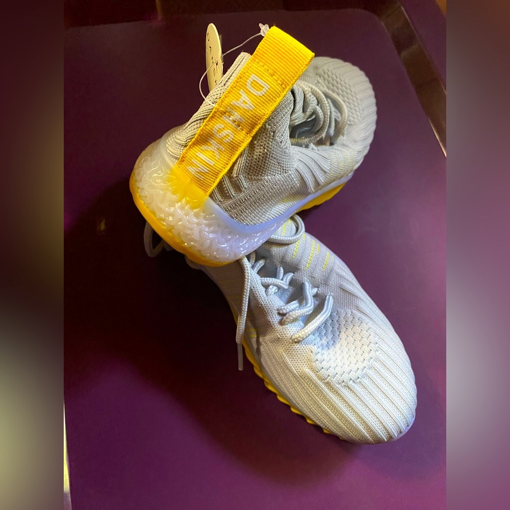 Danskin Positive Yellow and Gray Athletic Shoes with Modern Design